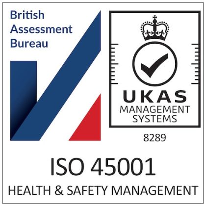 45001 health and safety accreditation logo